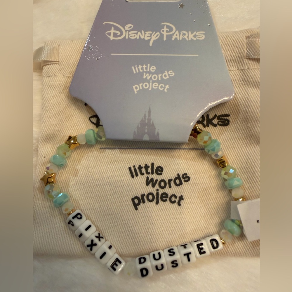 Disney parks little words project Pixie Dusted Bracelet - Aqua and Gold